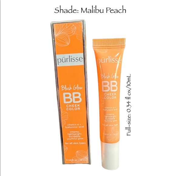 purlisse Makeup Purlisse Blush Glow Bb Cheek Color In Malibu Peach
